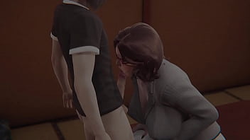 Hentai mamá enseñar l Animación 3D